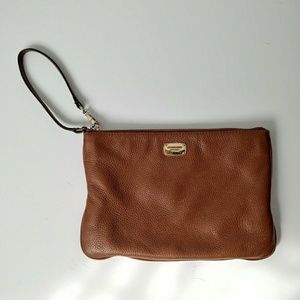 Michael Kors Leather Clutch Wristlet